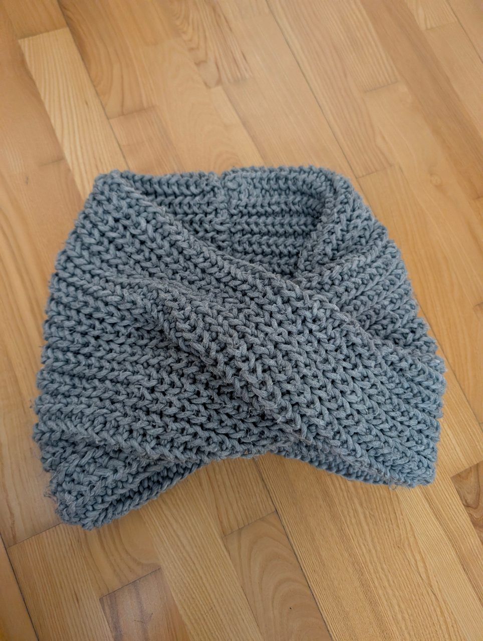 Ohne Marke Schlauchschal grau mit Twist Onesize
