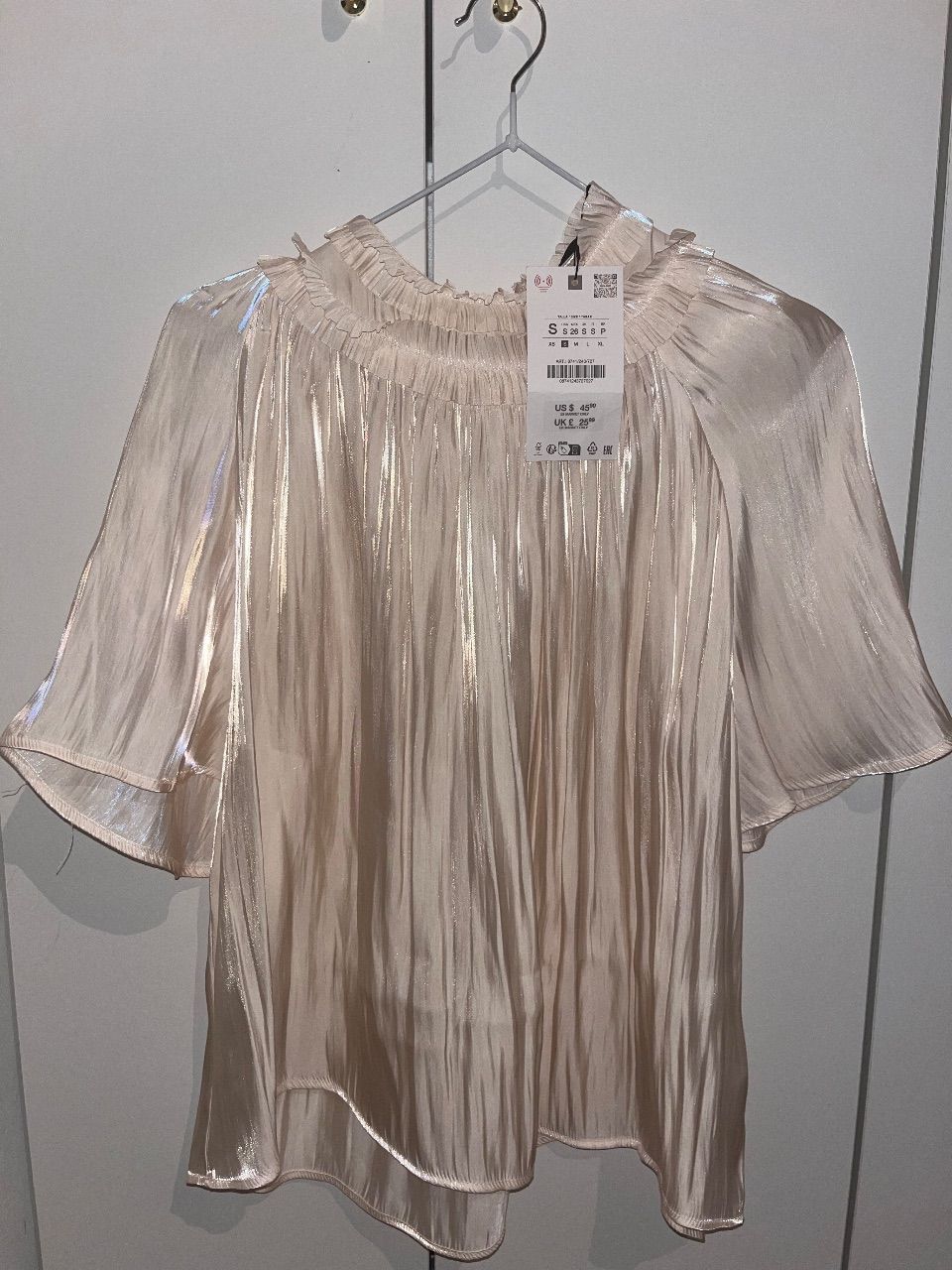 Zara Hell pink Bluse Zara S neu  Size S