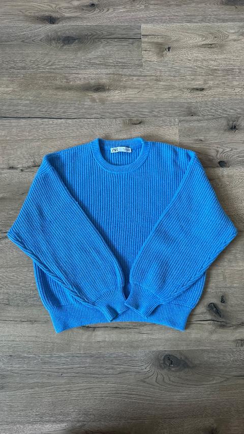 Zara Blauer Strickpulli Zara Damen Size S