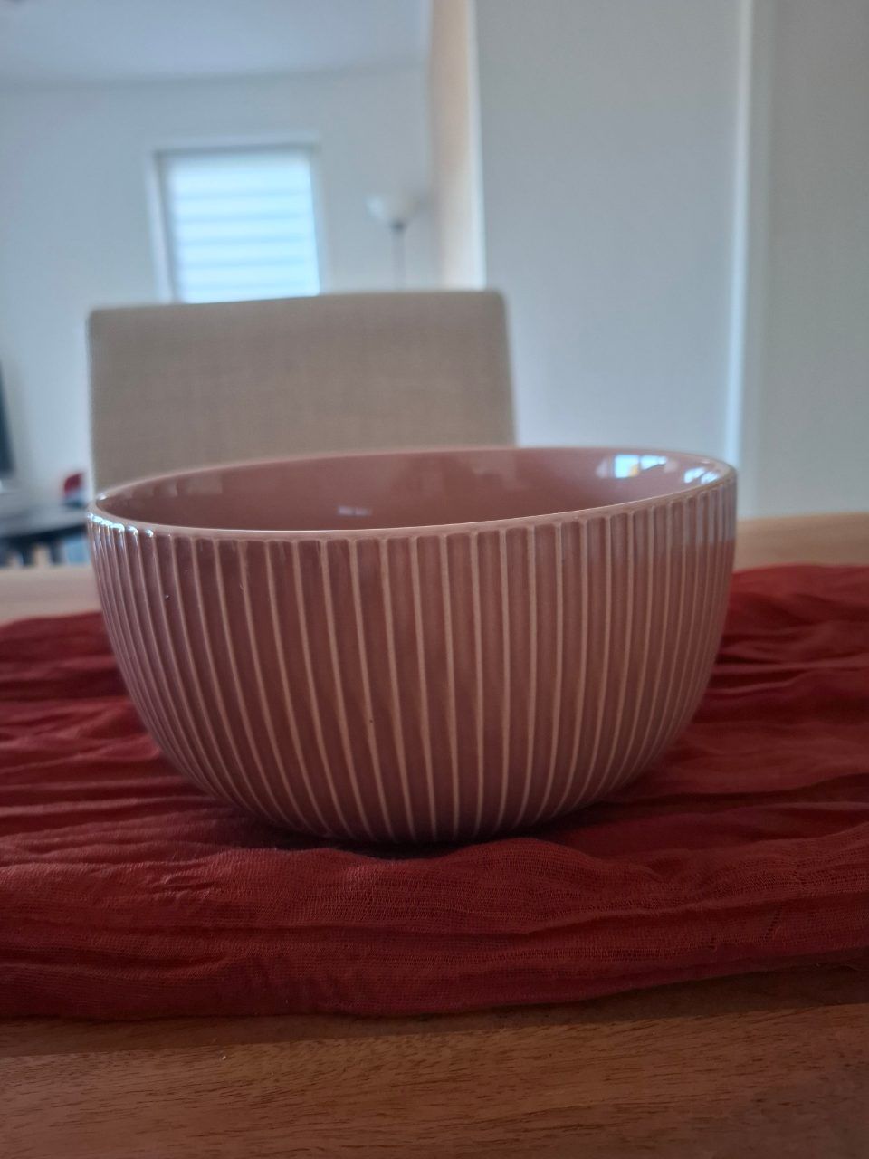 JYSK Schale Rosa Altrosa Ø 20 cm – Rillenoptik Dekoschale 🌸