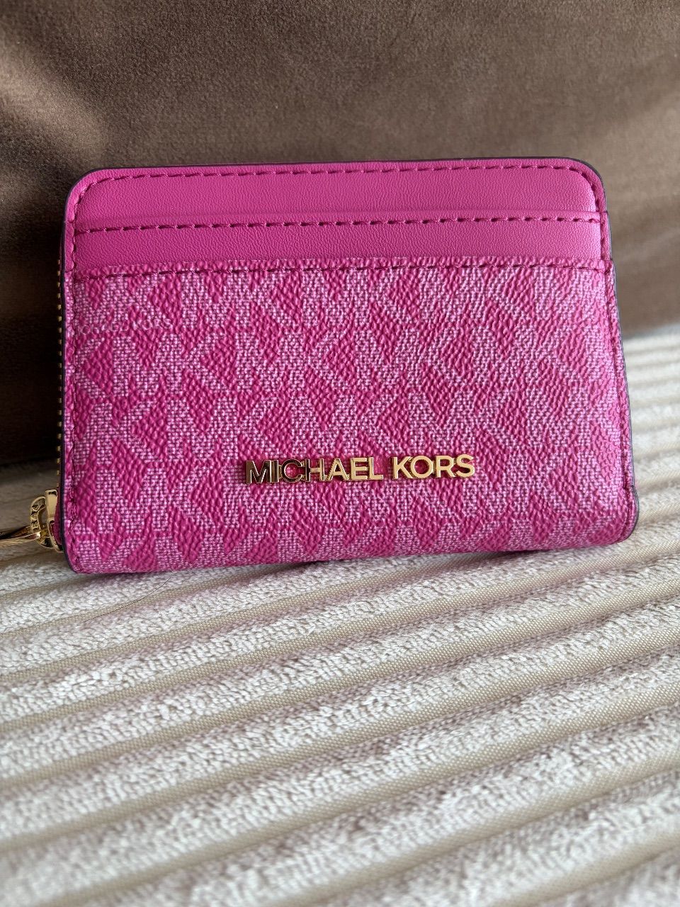 Michael Kors Pinkes MK Kartenetui/Geldbörse