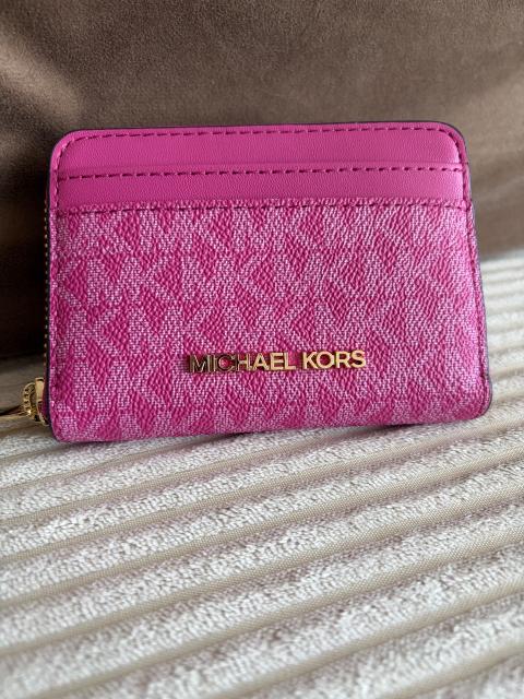 Michael Kors Pinkes MK Kartenetui/Geldbörse