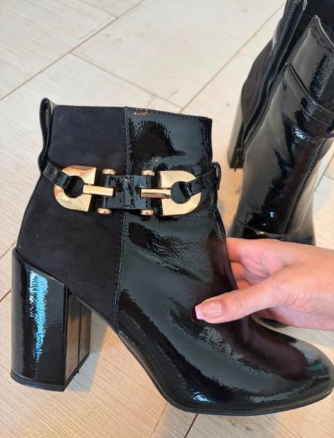 Schicke Lack-ankle boots von River Island Size 39