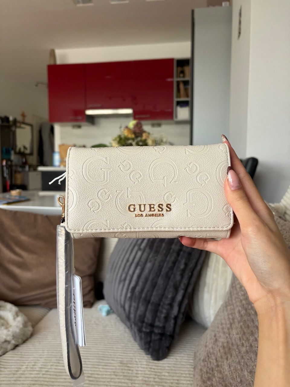 Guess Guess Geldbörse Creme 