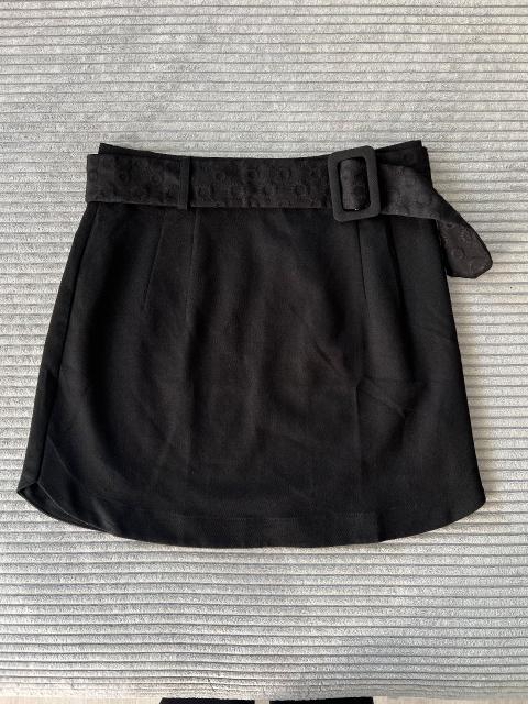 Desigual Schwarzer Minirock mit Gürtel Size XS