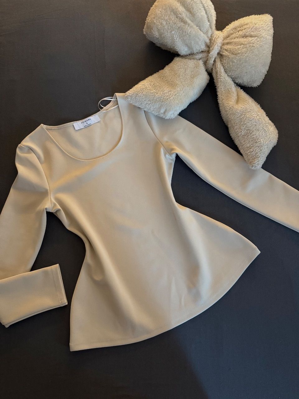Primark  Süße Bluse in Cremweißfarbe Size S