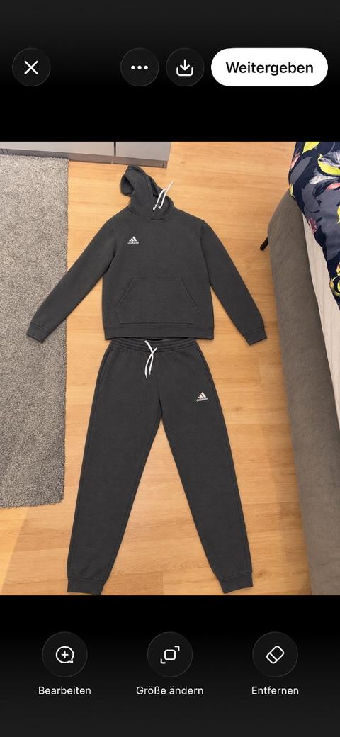 Adidas Grauer Adidas Jogginganzug Size M