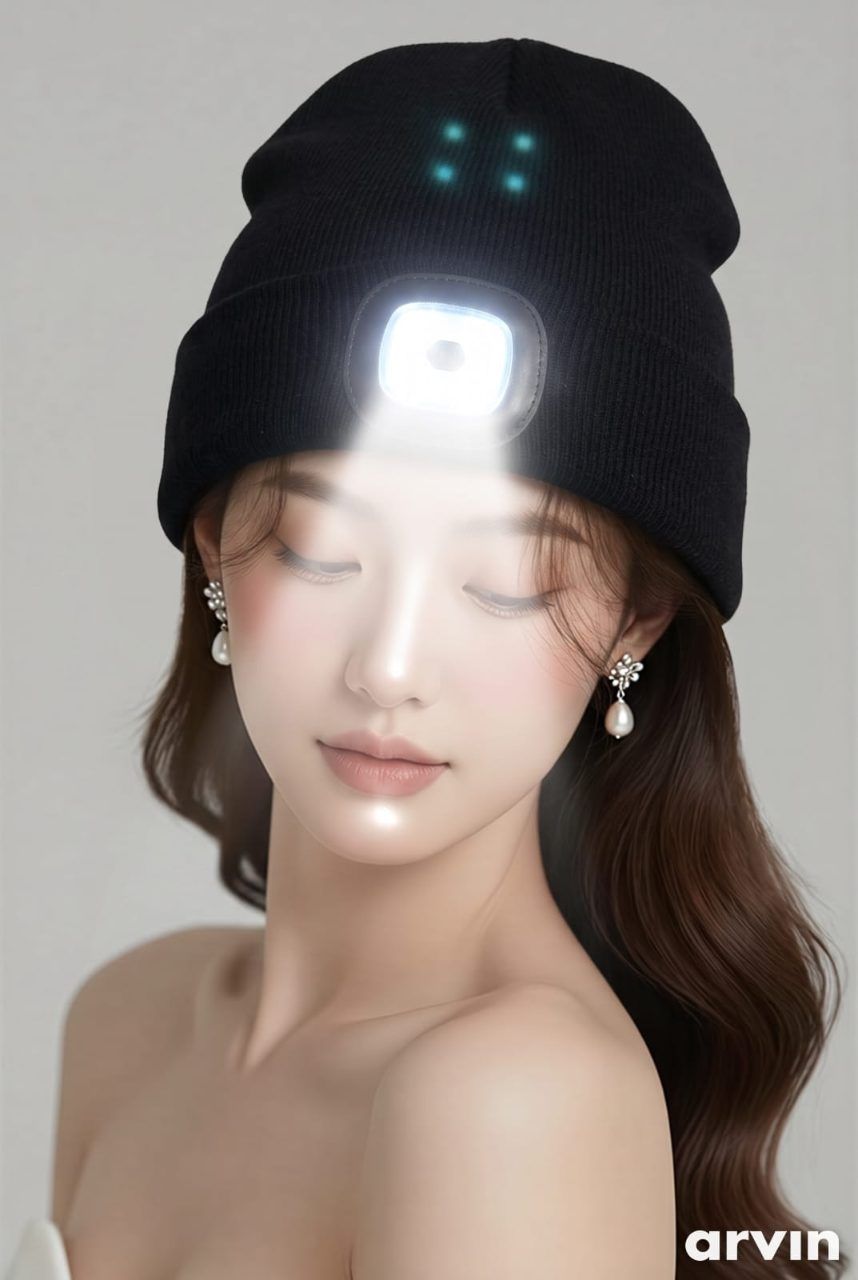Unisex Mütze mit Licht