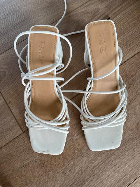 Ohne Marke High Heels weiß zum schnüren Size 38