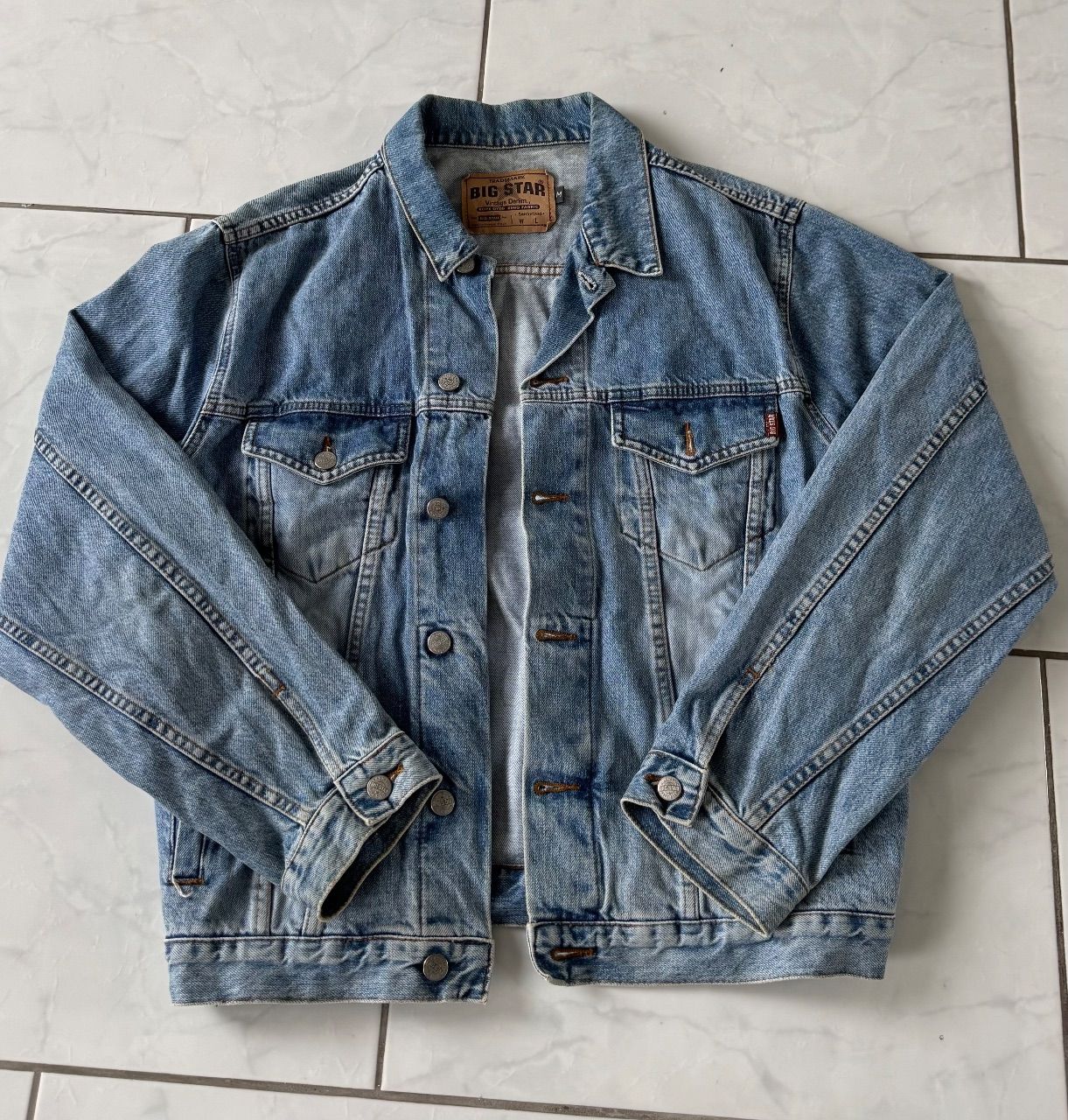 Big Star Big Star Vintage Denim Jeansjacke Size L