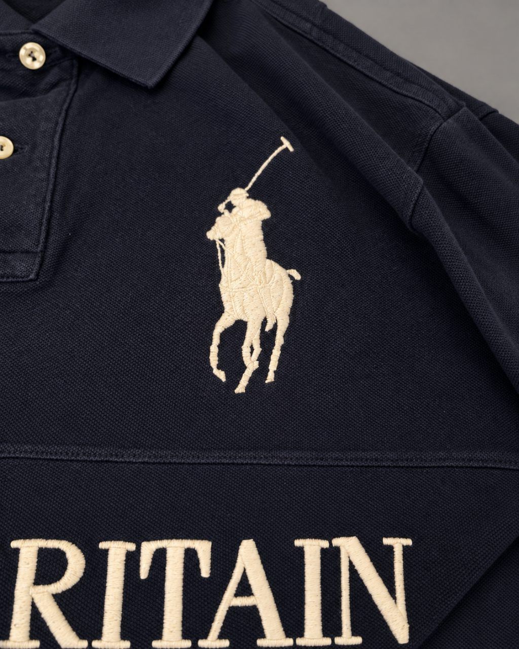 Ralph Lauren Polo Ralph Lauren Great Britain #3 Big Pony Navy L Chief Keef Y2K Vintage Size L