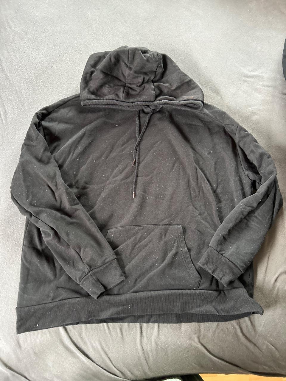Schwarzer Hoodie XXL Basic