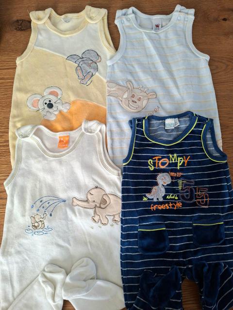 C&A 4 Nicki-Strampler Gr. 62 C&A, Pusblu, Bob der Bär Setpreis Size 62