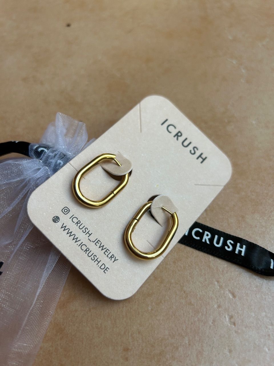 iCrush  Ohrringe Gold Kreolen iCRUSH „Absolute Appeal Ohrringe“