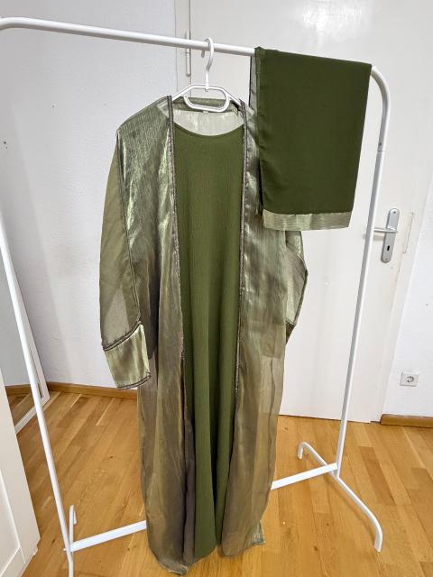 Dubai 3 Teilungen abaya set aus Dubai