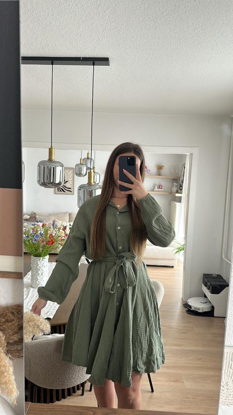 Ohne Marke Musselin Kleid Size Einheitsgröße