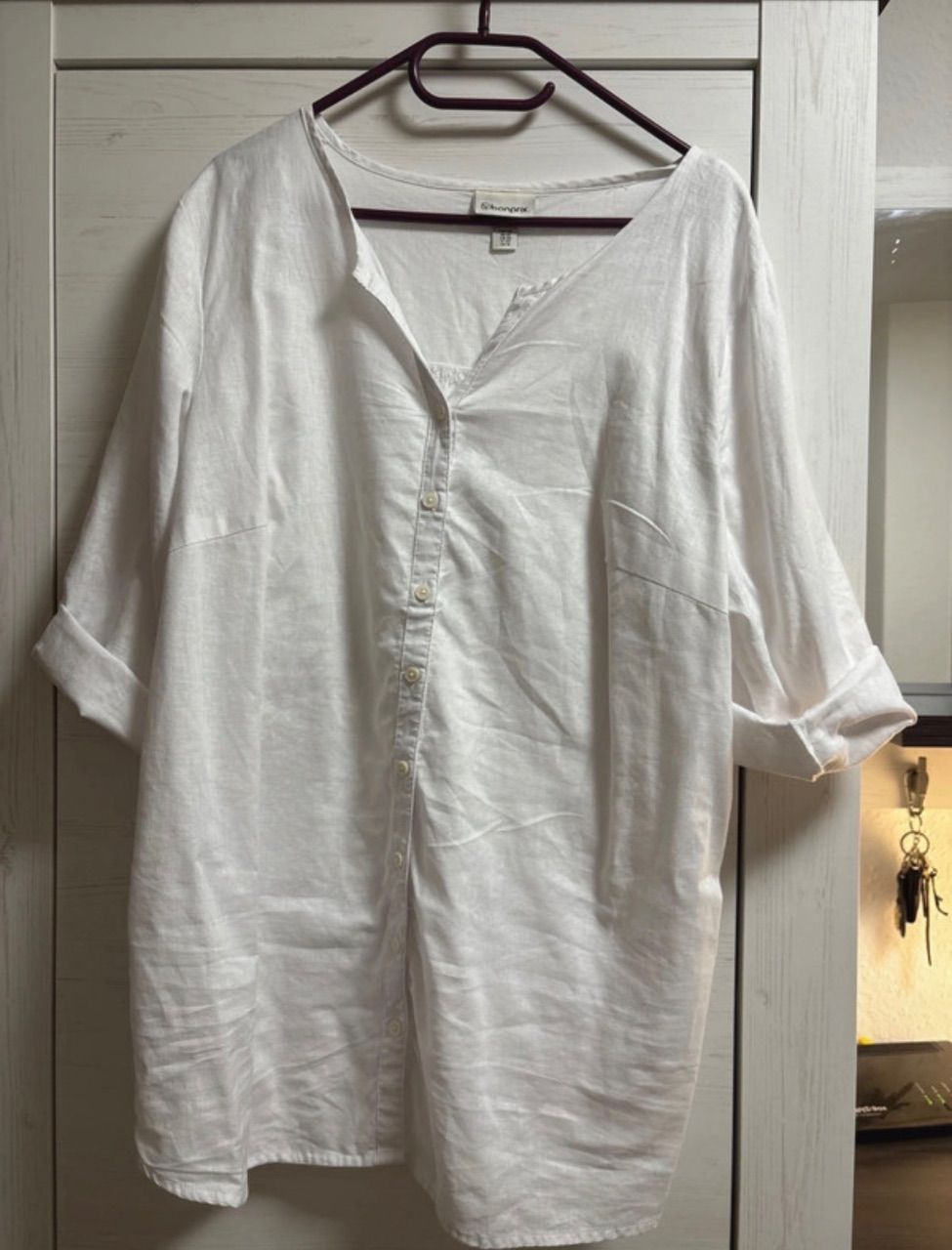 Bonprix Leinenbluse von Bonprix - Größe 48 Size 48