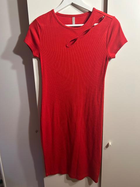 NKD rotes Tshirt-Kleid Size XS