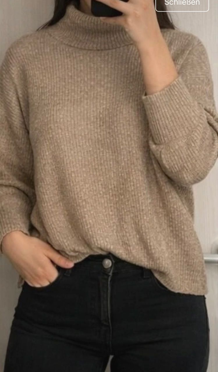 Ohne Marke Strickpullover beige  Size L
