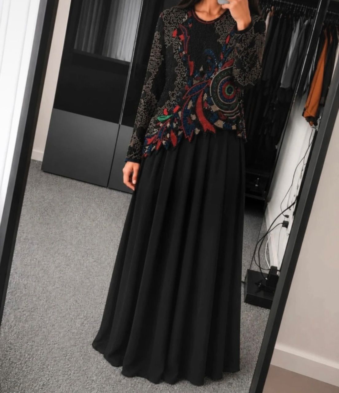 Ohne Marke Abendkleid mit Glitzer Gr. L Size L