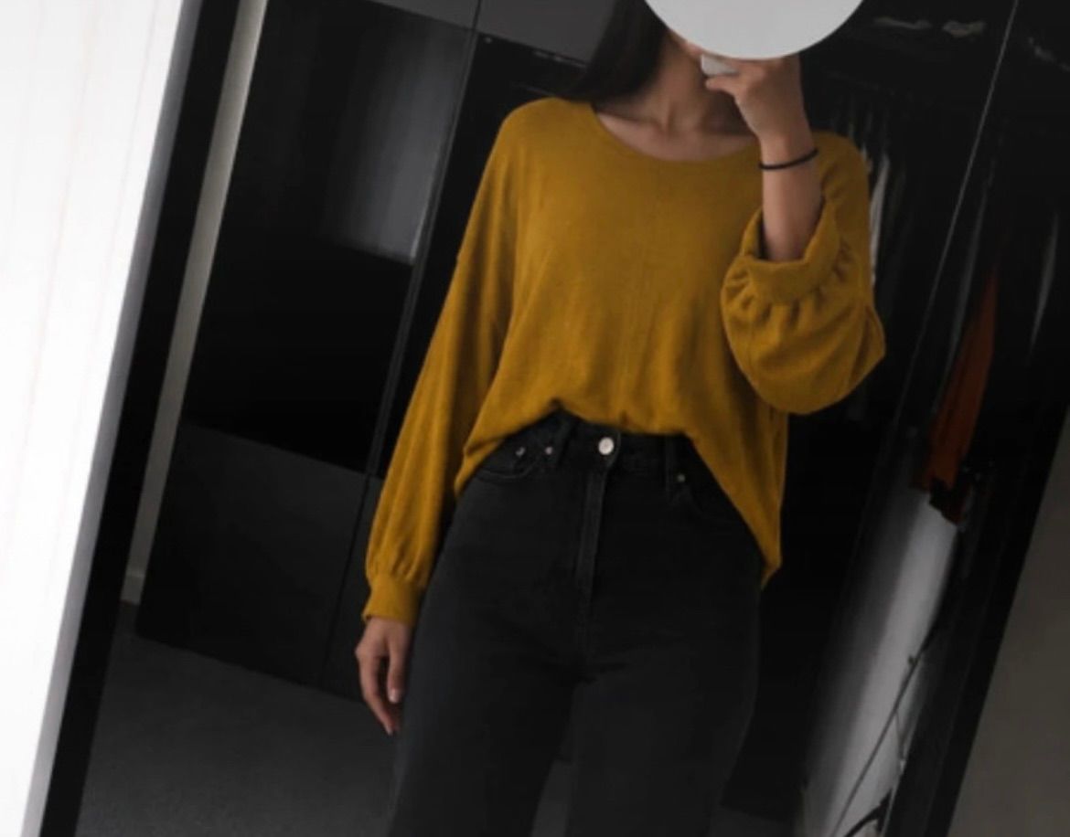 H&M H&M Bluse Senfgelb Gr. S Size S