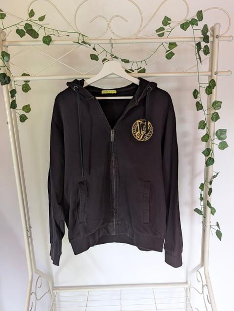 Versace Schwarze Versace Zipper Hoodie Size L