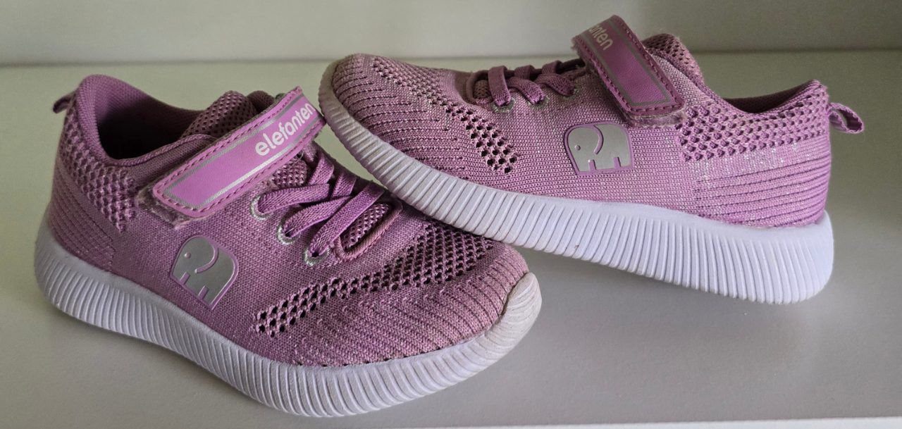 Elefanten Sneaker Stoff Schuhe Flieder 28