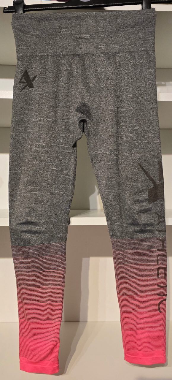Sport Leggings grau pink M