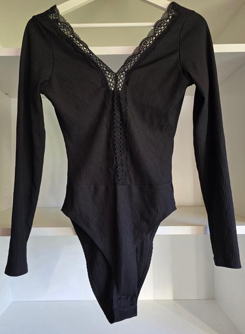 H&M H&M Damen Body Spitze schwarz Größe M Size M