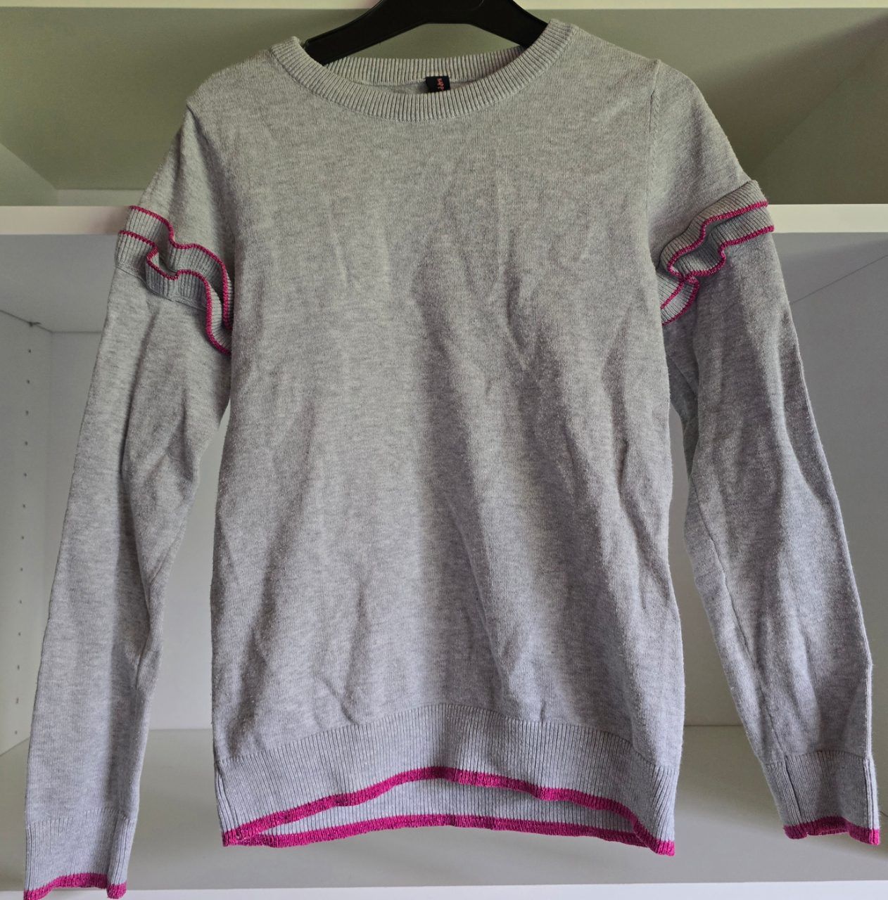 Happy Kids Tchibo Strick Pullover grau 134 140