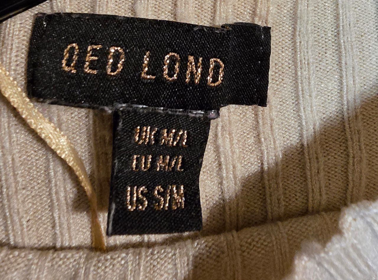 QED London  QED London Strickpullover gestreift rippstrick S M Size S