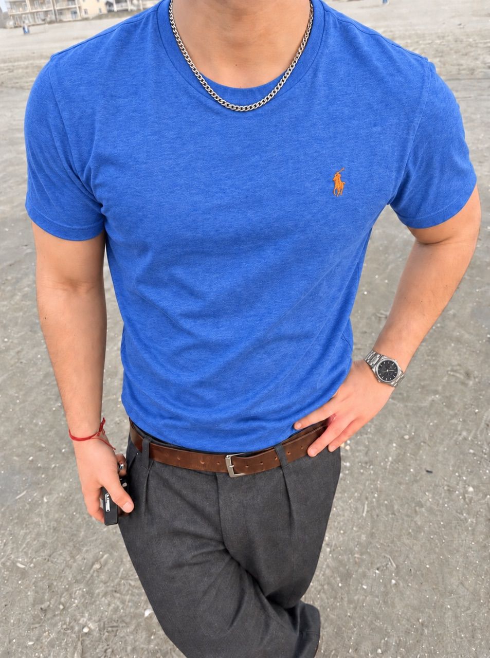 Ralph Lauren T-Shirt/ Kurzarm Shirt Größe: L Farbe: Blau