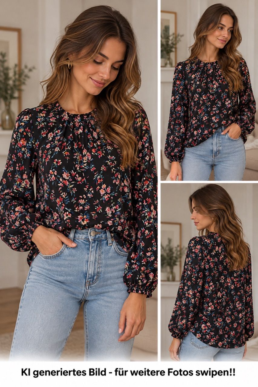 Blümchen Bluse
