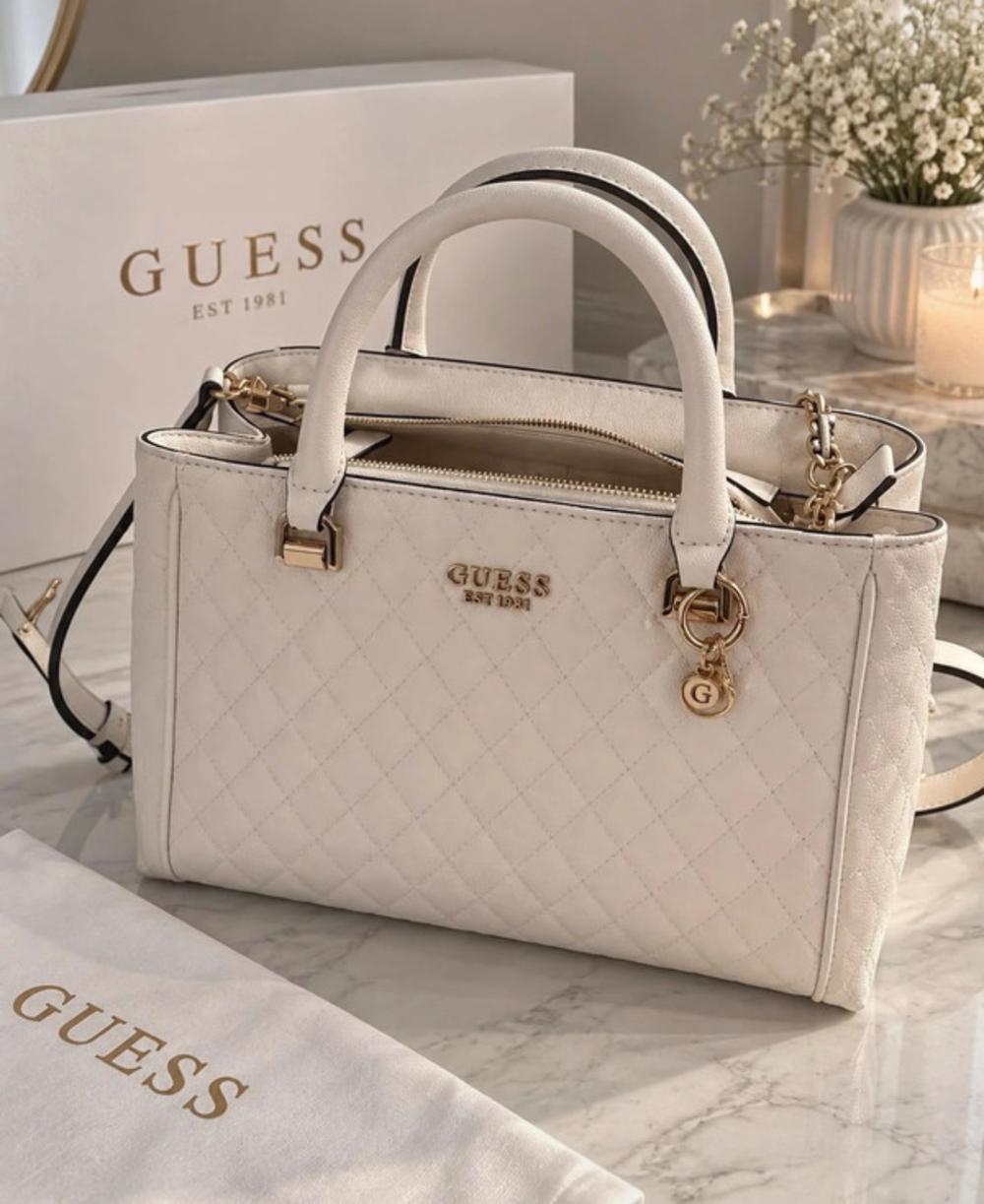 Guess Handtasche Creme/ weis