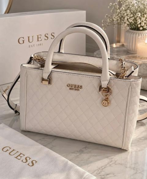GUESS Guess Handtasche Creme/ weis