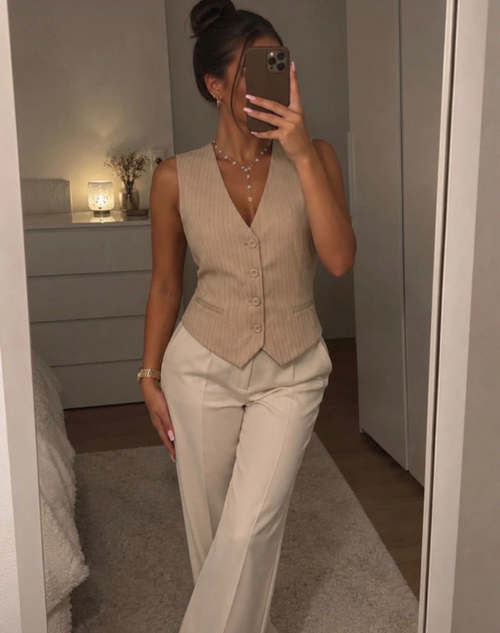 Mango Beige Weste von Mango – Größe M 🤎 Size M