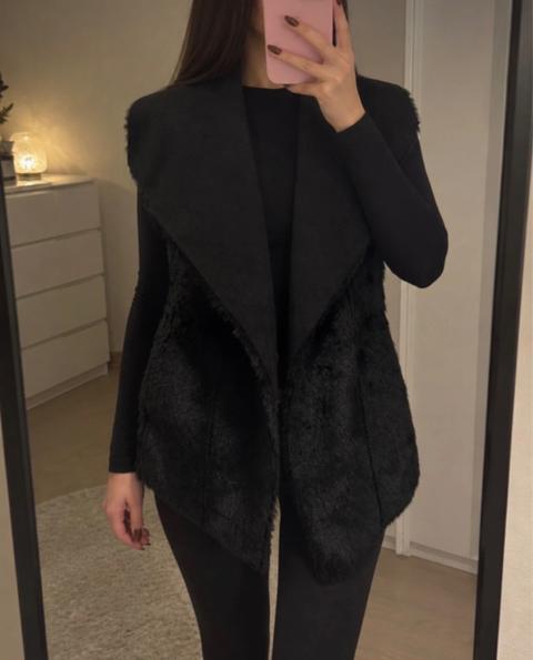 Ohne Marke Fell Weste Size S