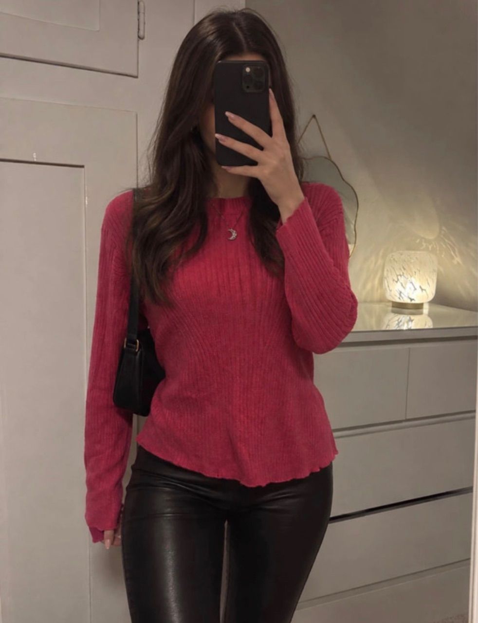 Ohne Marke Pinke Strick Pullover  Size L