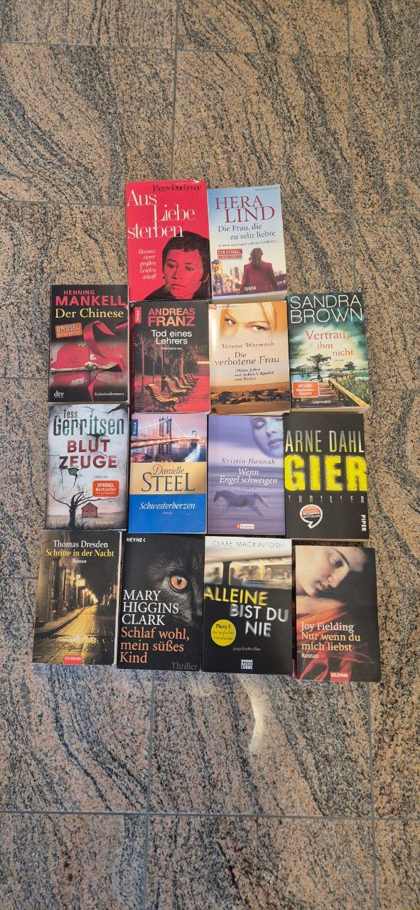 Ohne Marke Bücher Set Krimi, Roman, Thriller usw