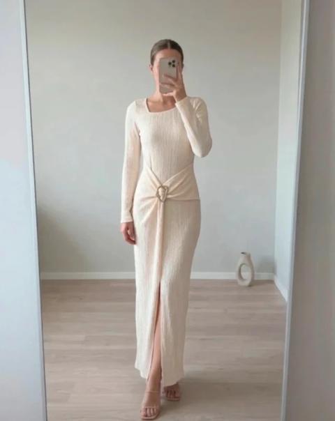 Ohne Marke Kleid mit Schlitz Size S