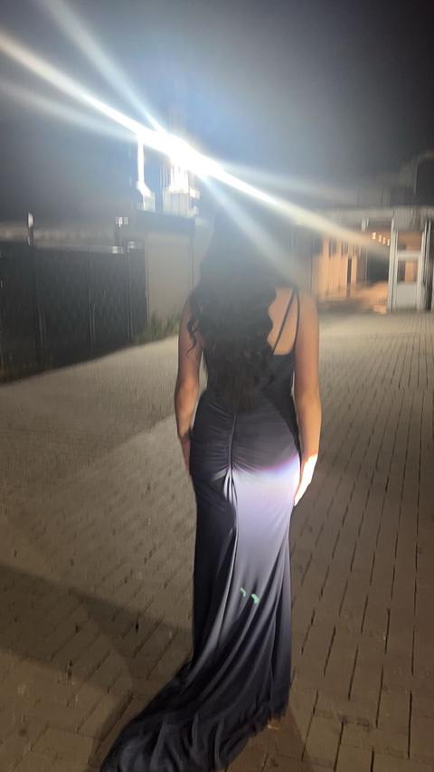 Elamcouture Maxikleid mit verstellbarem Beinschlitz