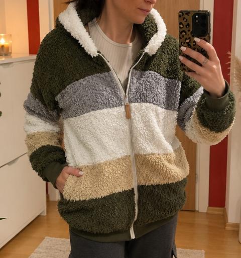Ohne Marke Teddy Plüsch Jacke Size L