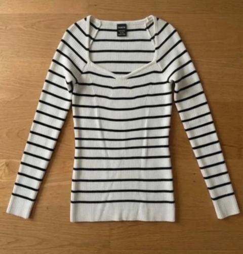 Shein Gestreifter Strickpullover Size M