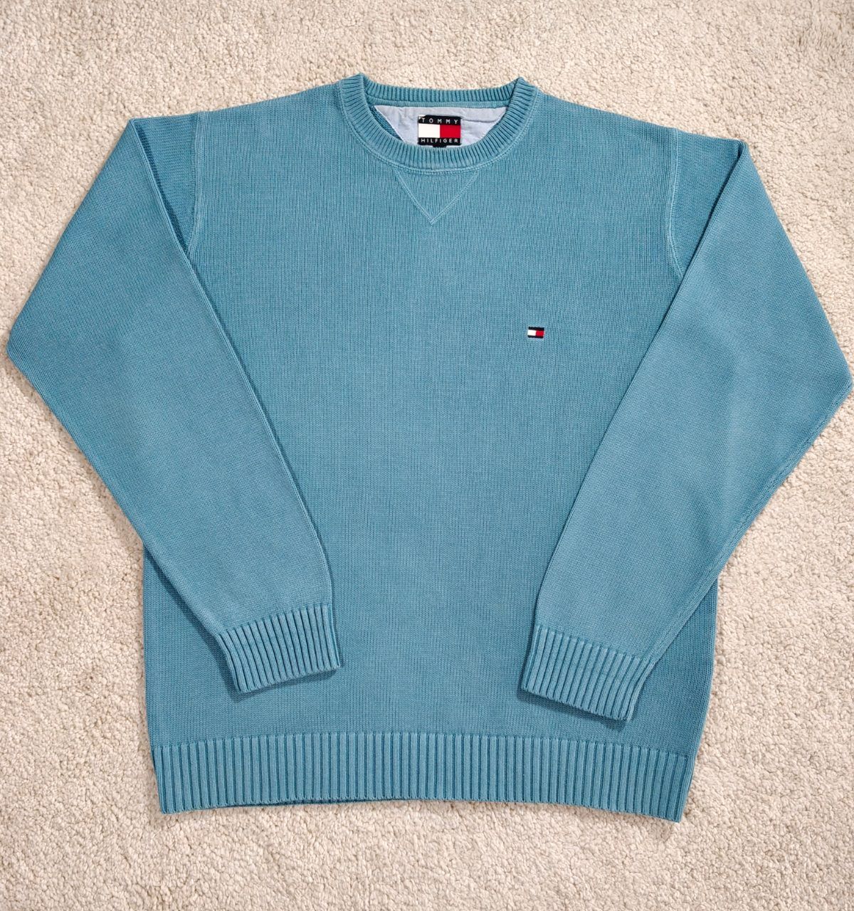 Tommy Hilfiger Vintage Tommy Hilfiger Pullover Gr. M blau Baumwolle (2004) Size M