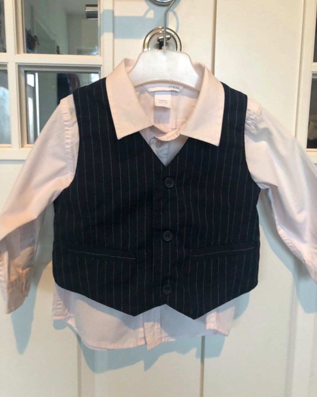 H&M 👕Nadelstreifen Anzug👕Weste👕Baby Size 74