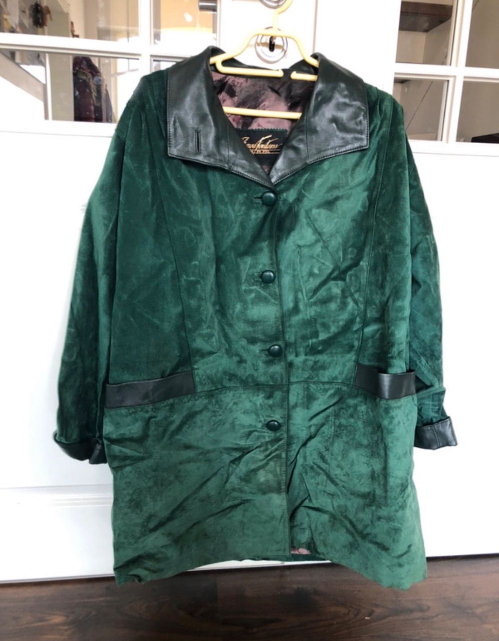 Bauza Fontana 🧥echte Lederjacke🧥Grün  Size XXL