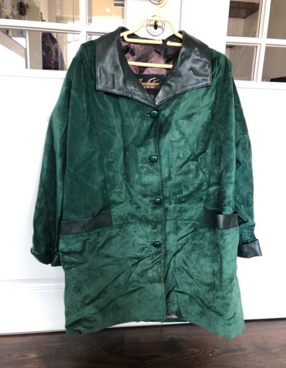 🧥echte Lederjacke🧥Grün