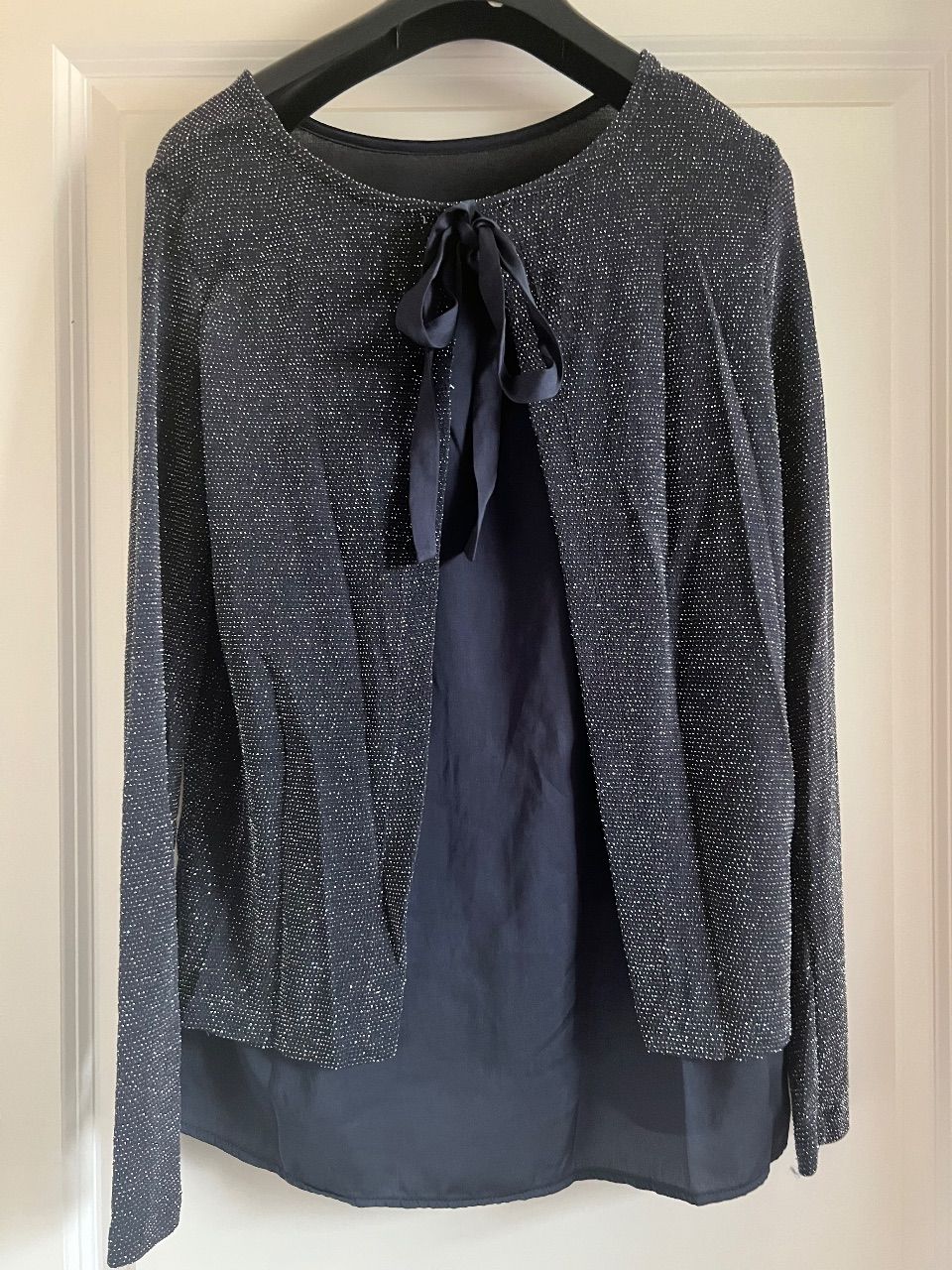 Promod 💕blaues Glitzer Oberteil💕Silvester Size S