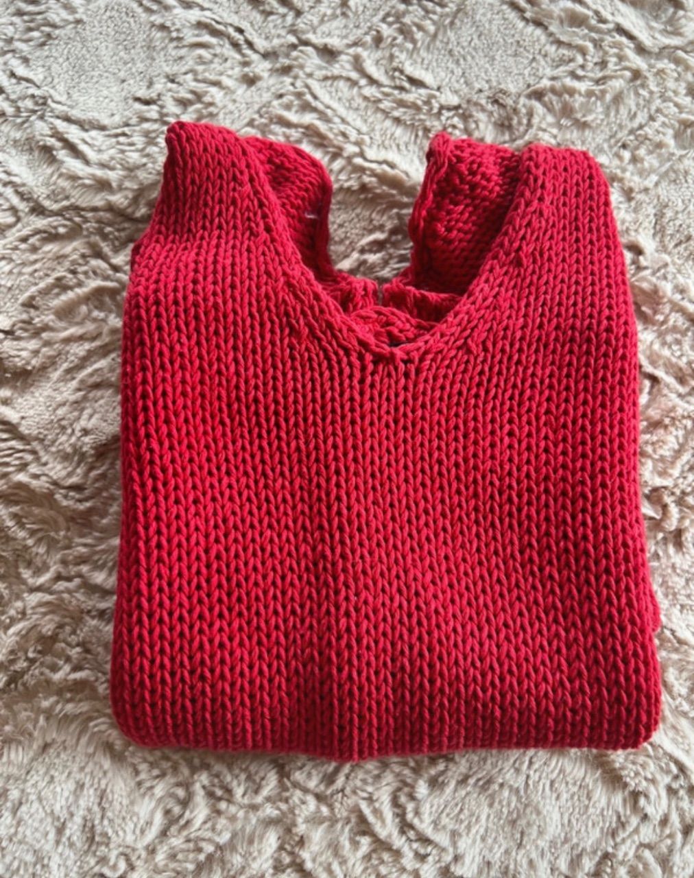 Sisley 🌹süßes Strickoberteil🌹Rot🌹 Size S
