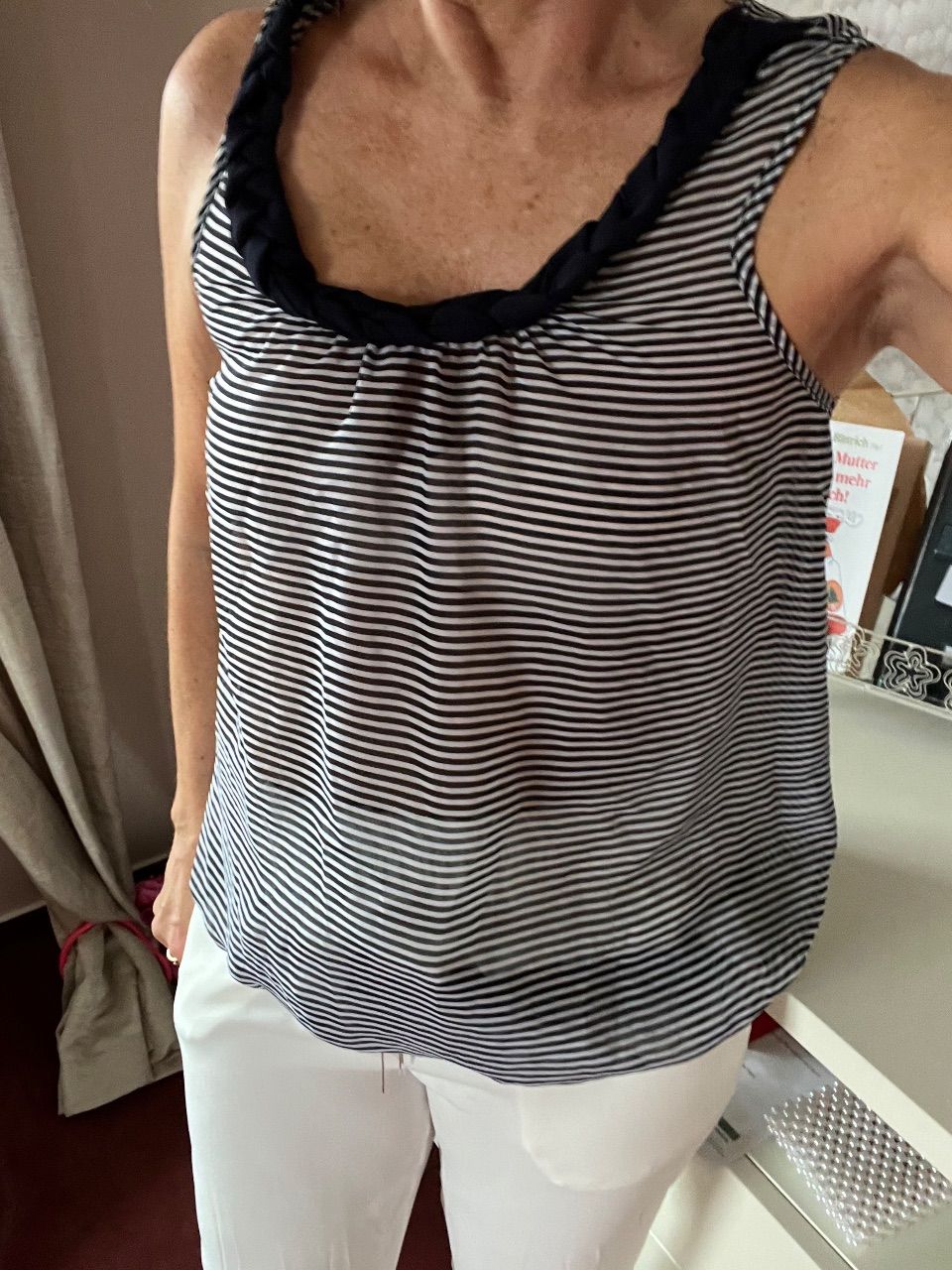 Orsay 🌸maritimes Top🌸durchsichtig  Size S